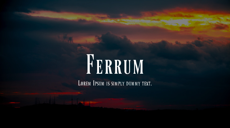 Ferrum Font