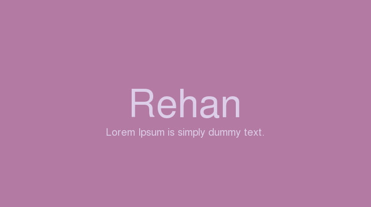 Rehan Font