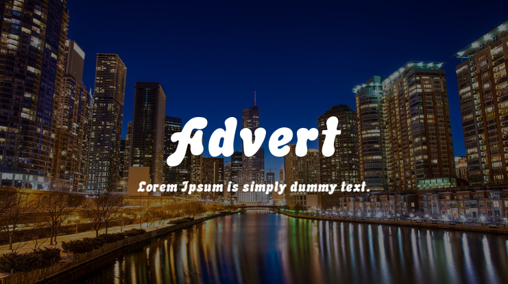 Advert Font Family