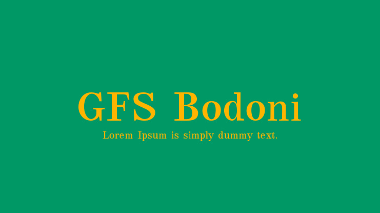 GFS Bodoni Font Family