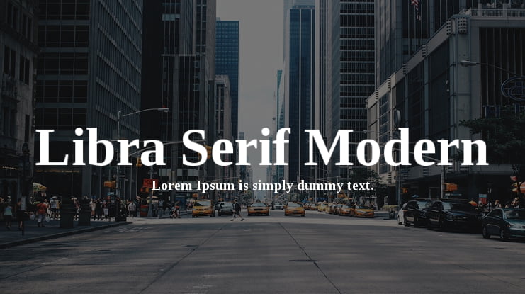 Libra Serif Modern Font Family