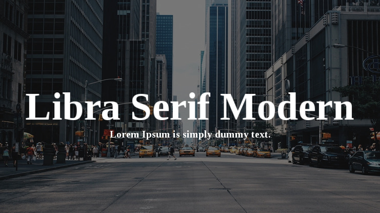 Libra Serif Modern Font Family