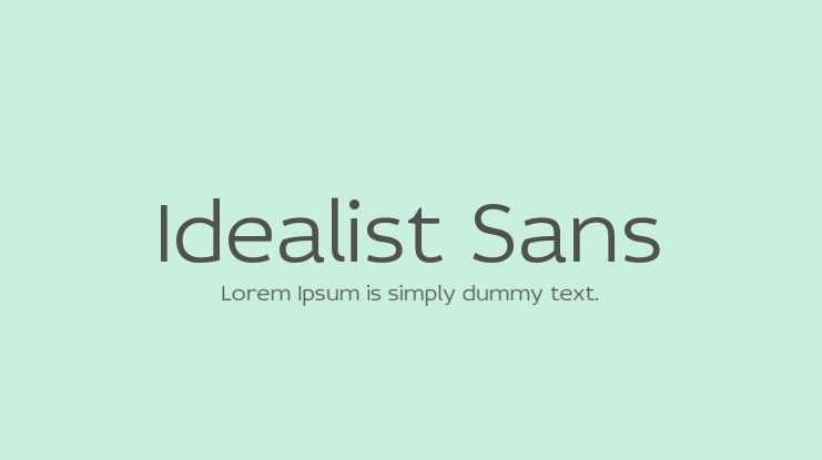 Idealist Sans Font