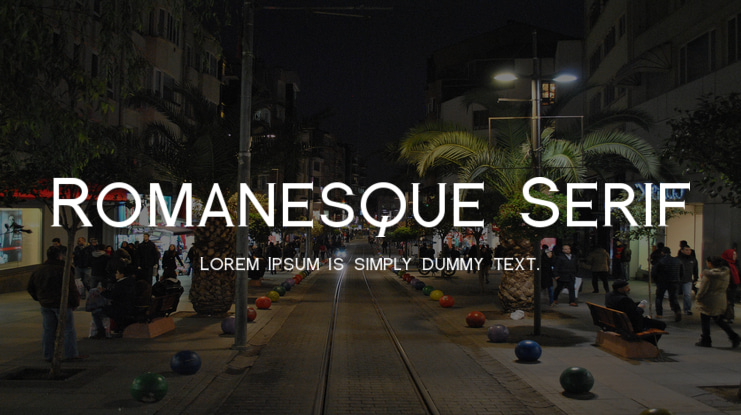 Romanesque Serif Font