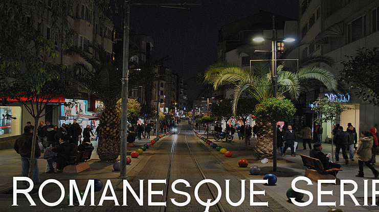 Romanesque Serif Font