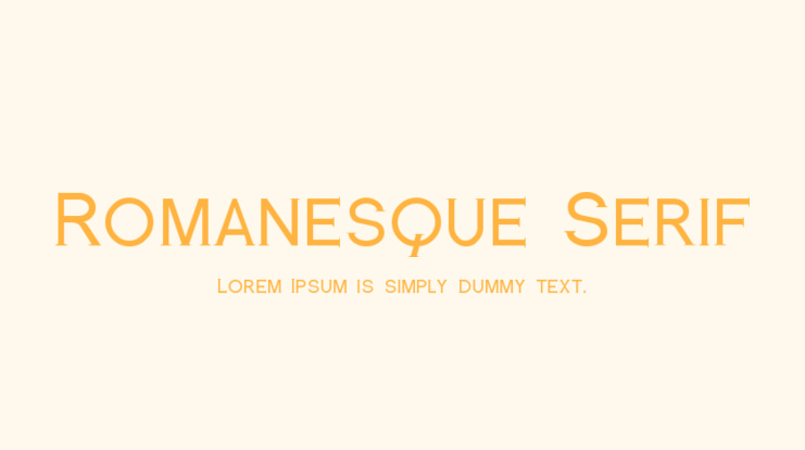 Romanesque Serif Font