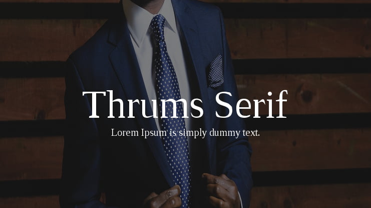 Thrums Serif Font