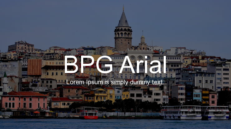 BPG Arial Font