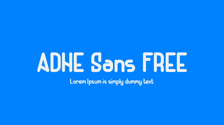 ADHE Sans FREE Font Family