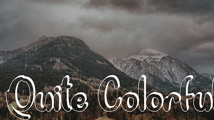 Quite Colorful Font