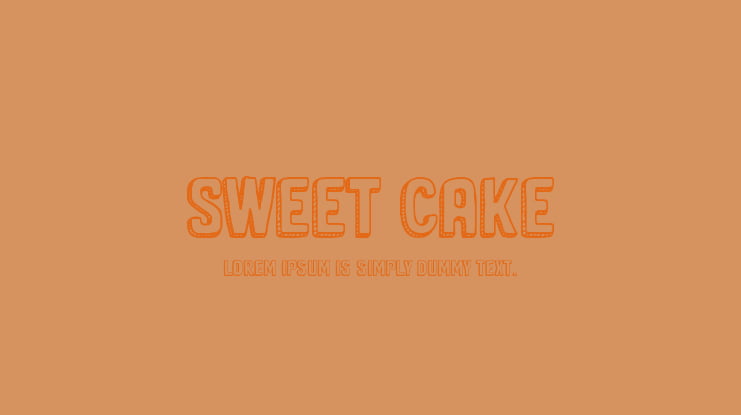 Sweet Cake Font