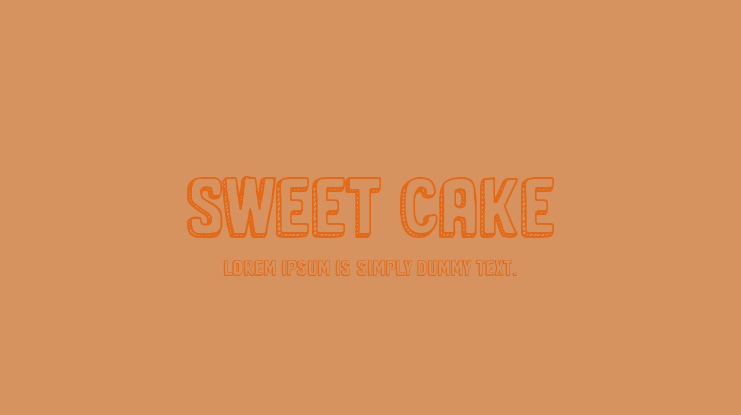 Sweet Cake Font