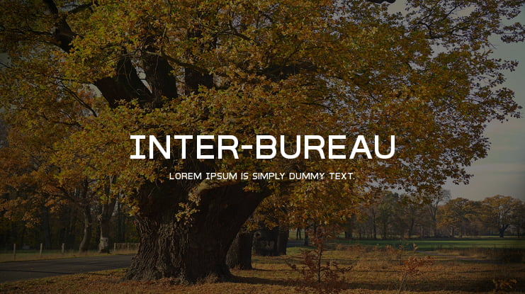 Inter-Bureau Font Family