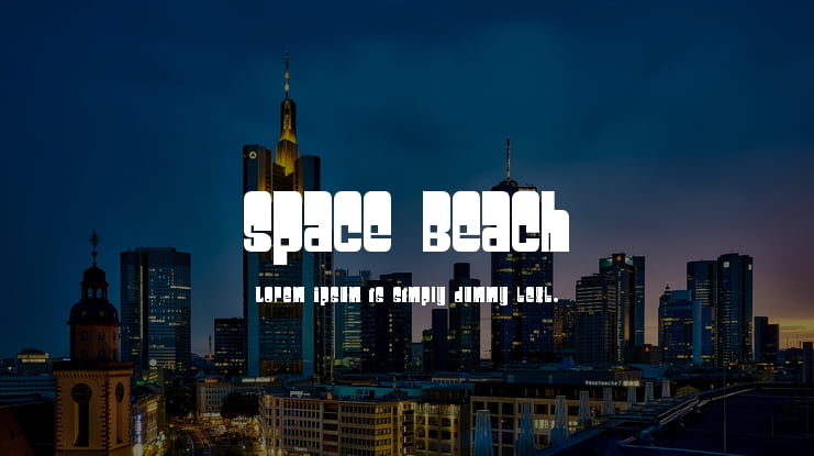 Space Beach Font