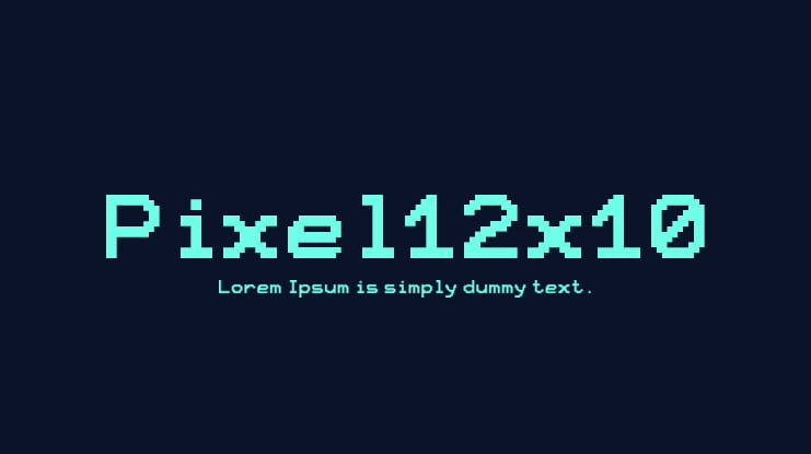 Pixel12x10 Font Family