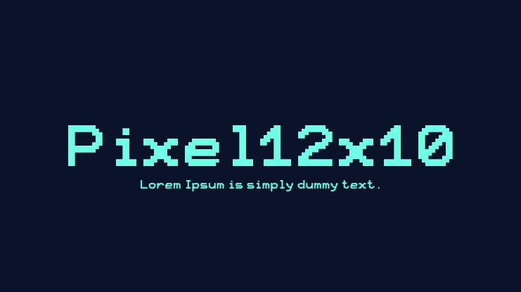 Pixel12x10 Font Family