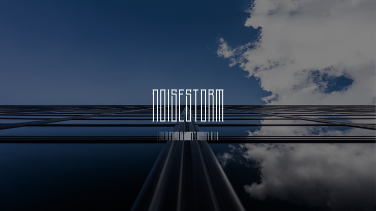 NoiseStorm Font