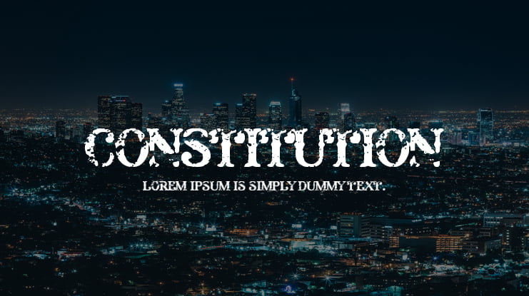 Constitution Font