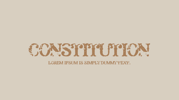 Constitution Font
