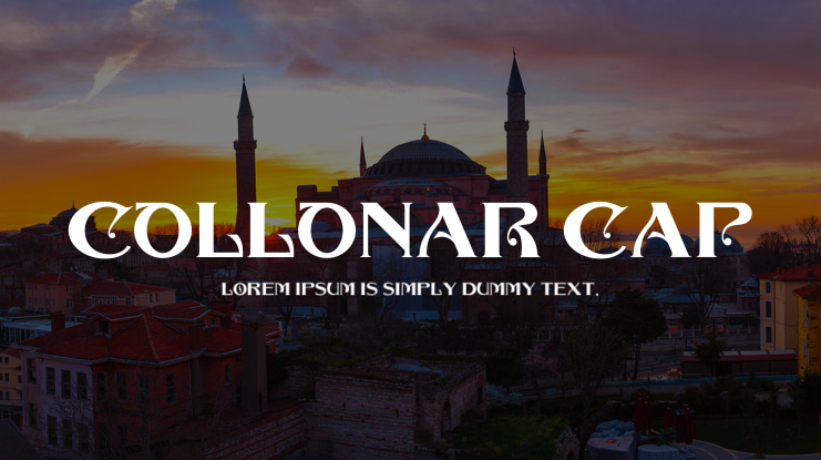COLLONAR CAP Font