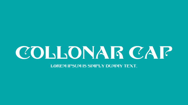 COLLONAR CAP Font