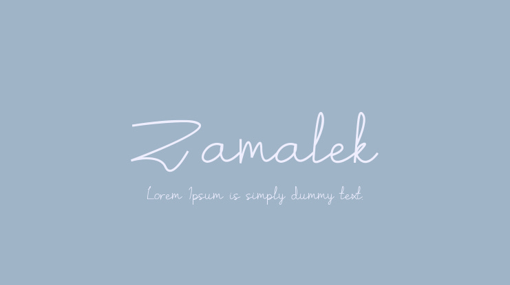 Zamalek Font