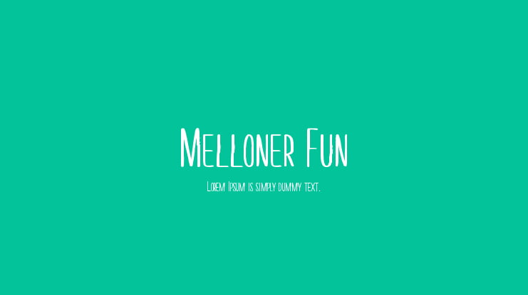 Melloner Fun Font