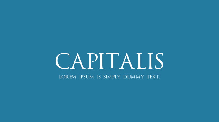 Capitalis Font