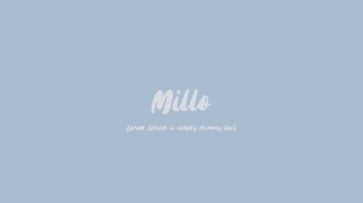 Millo Font