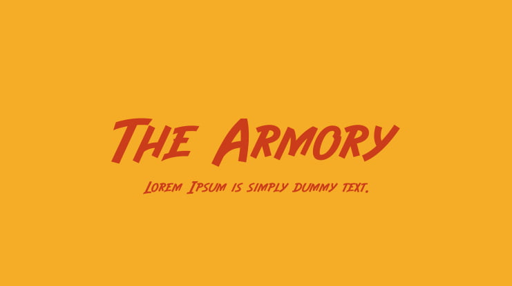 The Armory Font