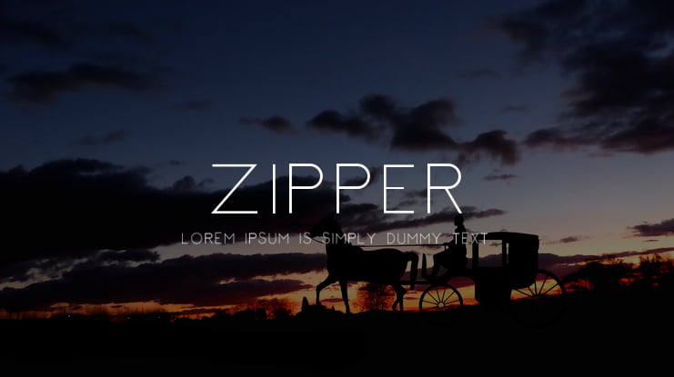 Zipper Font