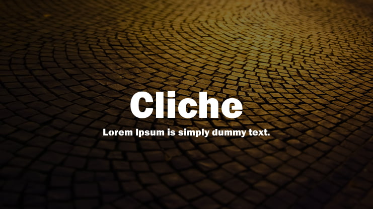 Cliche Font