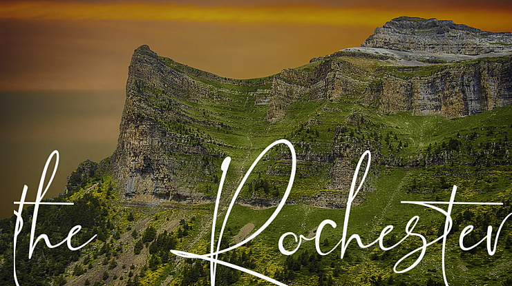 the Rochester Font