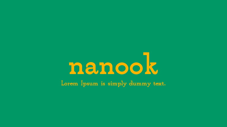 nanook Font Family