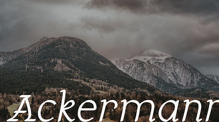 Ackermann Font