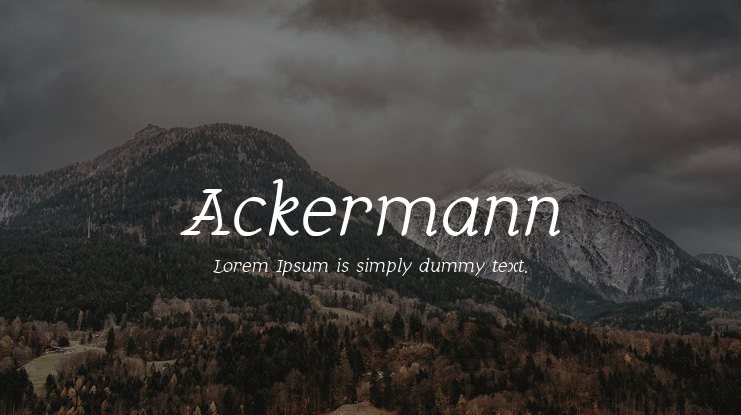 Ackermann Font