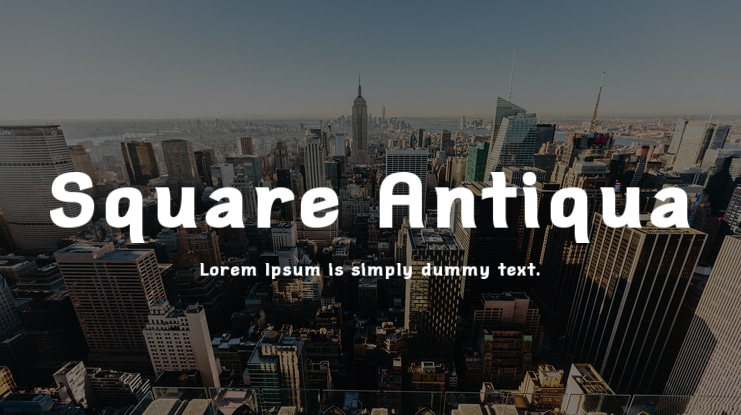 Square Antiqua Font Family