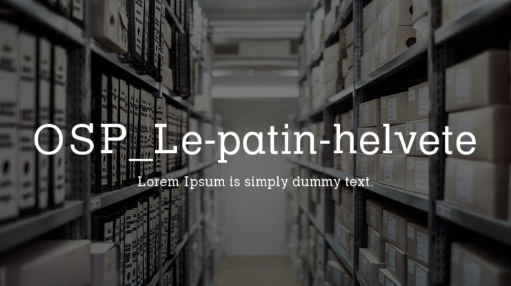 OSP_Le-patin-helvete Font