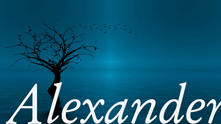 Alexander Font