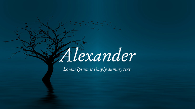 Alexander Font