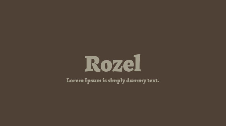 Rozel Font