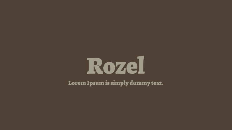 Rozel Font
