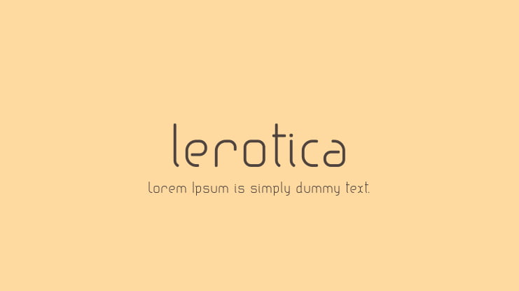 lerotica Font