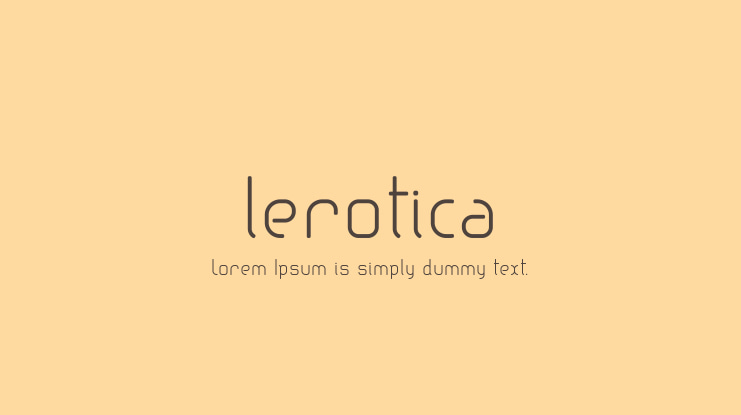 lerotica Font