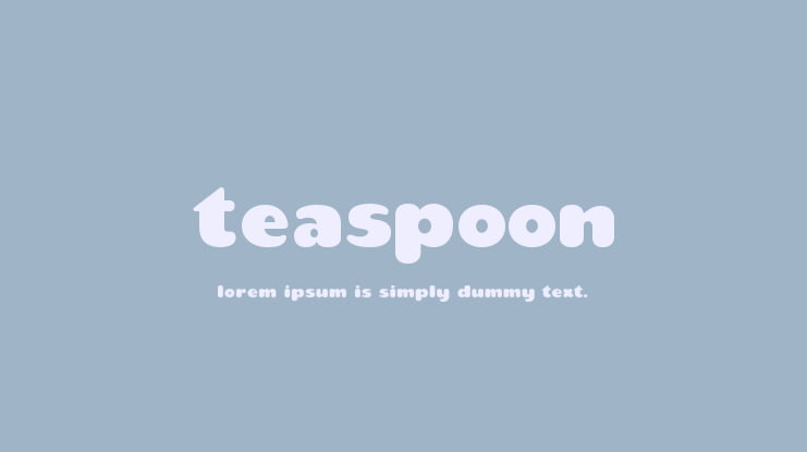 Teaspoon Font