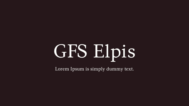 GFS Elpis Font