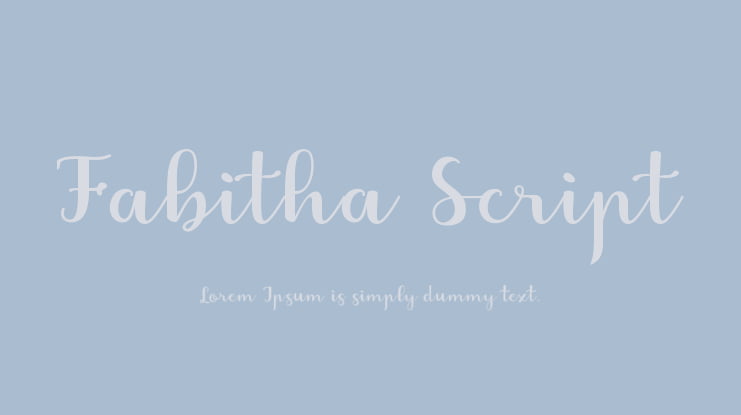 Fabitha Script Font