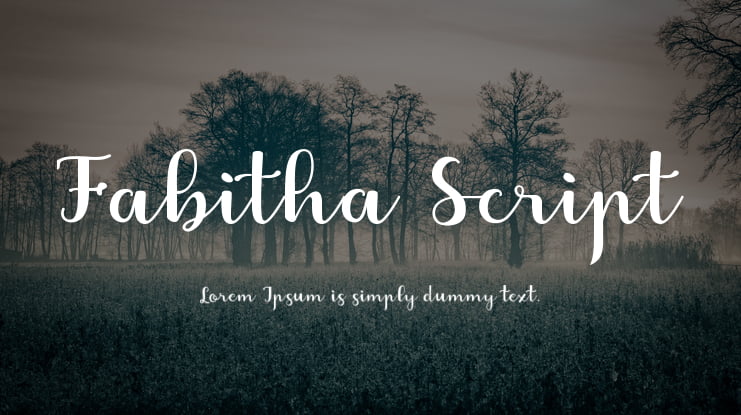 Fabitha Script Font