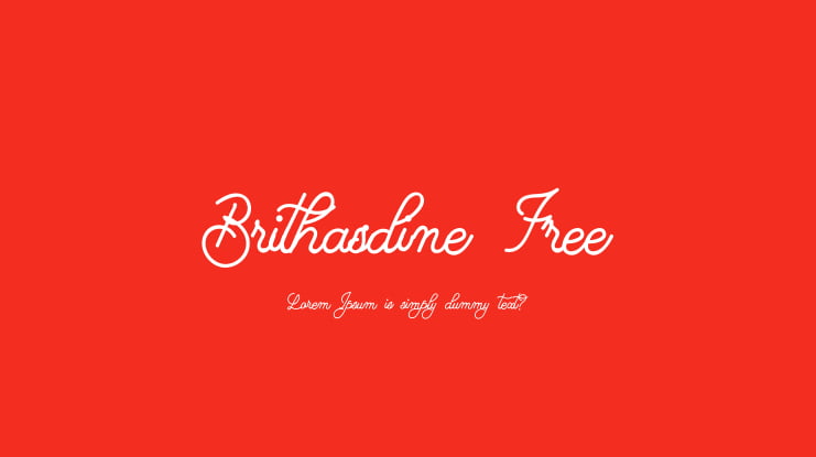 Brithasdine Free Font