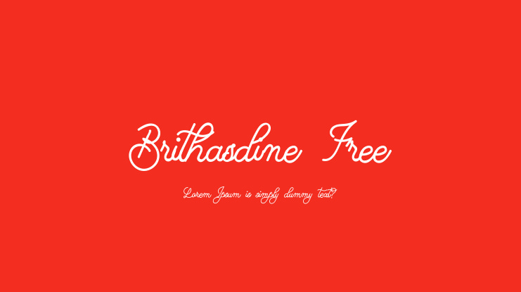 Brithasdine Free Font